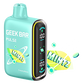 Geek Bar Pulse Mint vape device with digital display on a white background