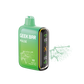 Green electronic device labeled 'Geek Bar Pulse' on a white background. Featuring their zodiac series- Aquarius grape B pop 
